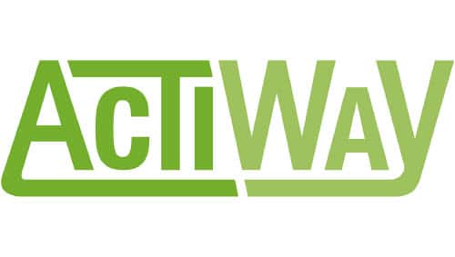 Actiway-logotypen på vit bakgrund.
